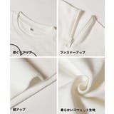 ジップ肩あきスウェットトップス | coca | 詳細画像12 