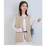 金ボタンニットベスト | coca | 詳細画像17 