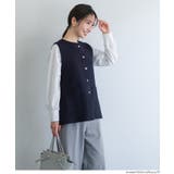 金ボタンニットベスト | coca | 詳細画像10 