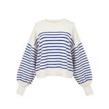 シャリ感のある素材で軽やかに着られる、シャリ感ボーダーニットトップス | coca | 詳細画像2 