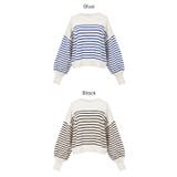 シャリ感のある素材で軽やかに着られる、シャリ感ボーダーニットトップス | coca | 詳細画像21 