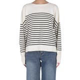 シャリ感のある素材で軽やかに着られる、シャリ感ボーダーニットトップス | coca | 詳細画像4 