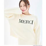 ［White］ | モールニットロゴトップス | coca