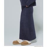 やわらかな質感で上品見え。モールニットスカート | coca | 詳細画像14