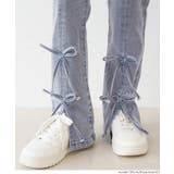 デニムリボンセミフレアパンツ | coca | 詳細画像6 