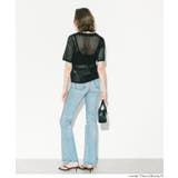 麻タッチメッシュニットポロ レディース | coca | 詳細画像13 