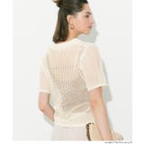 麻タッチメッシュニットポロ レディース | coca | 詳細画像7 