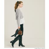 バックリボン異素材ドッキングニットトップス | coca | 詳細画像11 