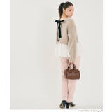 バックリボン異素材ドッキングニットトップス | coca | 詳細画像14 