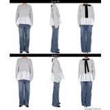 バックリボン異素材ドッキングニットトップス | coca | 詳細画像18 