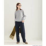 スウェットライクニットレイヤード風ニットプルオーバー ウォッシャブル | coca | 詳細画像12 