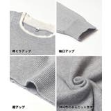 スウェットライクニットレイヤード風ニットプルオーバー ウォッシャブル | coca | 詳細画像21 