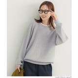 ［Lt.gray］ | スウェットライクニットレイヤード風ニットプルオーバー ウォッシャブル | coca