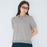 きちんと感と抜け感を両立する、ポロニットトップス | coca | 詳細画像1 