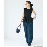 ノースリーブペプラムニットトップス | coca | 詳細画像6 