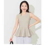 ノースリーブペプラムニットトップス | coca | 詳細画像10 