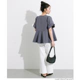 一枚で品よく決まる、ボリューム袖ペプラムブラウス | coca | 詳細画像6 