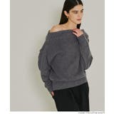 縮絨ニットワンショルダートップス | coca | 詳細画像11 