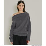 縮絨ニットワンショルダートップス | coca | 詳細画像12 