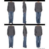 縮絨ニットワンショルダートップス | coca | 詳細画像19 