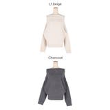 縮絨ニットワンショルダートップス | coca | 詳細画像21 