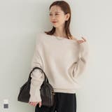 縮絨ニットワンショルダートップス | coca | 詳細画像1 