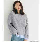 [Lt.gray] | オーバーサイズニットトップス | coca