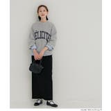 スウェットライクニット プリントトップス | coca | 詳細画像8 