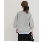 スウェットライクニット プリントトップス | coca | 詳細画像9 