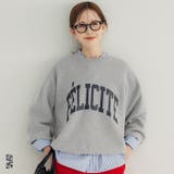 スウェットライクニット プリントトップス | coca | 詳細画像1 