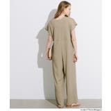 シボシャーリングVネックオールインワン | coca | 詳細画像13 