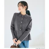 金ボタンフレアニットトップス | coca | 詳細画像12 