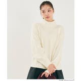 ［Ivory］ | ボリュームスリーブボトルネックニットトップス | coca