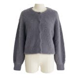 クルーネックシャギーニットカーディガン | coca | 詳細画像3 