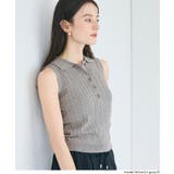 ケーブルノースリニットトップス | coca | 詳細画像11