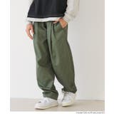 ［Khaki］ | タックカーブパンツ | coca