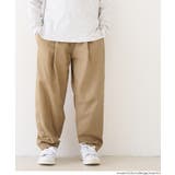 ［Beige］ | タックカーブパンツ | coca