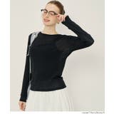 ［Black］ | シアージョーゼット長袖トップス | coca