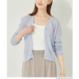 程よい透け感が女性らしい、シアーニットコンパクトカーディガン | coca | 詳細画像12