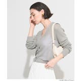 程よい透け感が女性らしい、シアーニットコンパクトカーディガン | coca | 詳細画像17