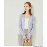 程よい透け感が女性らしい、シアーニットコンパクトカーディガン | coca | 詳細画像10