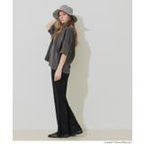 ストレッチプリーツイージーフレアパンツ | coca | 詳細画像18 