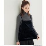 [Navy] | ベロアキャミソール | coca