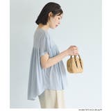シアージョーゼットペプラムロールアップスリーブT | coca | 詳細画像7