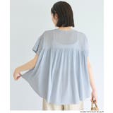 シアージョーゼットペプラムロールアップスリーブT | coca | 詳細画像9
