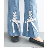 デニムレースアップリボンパンツ キッズ | coca | 詳細画像12 