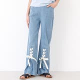 デニムレースアップリボンパンツ キッズ | coca | 詳細画像1 