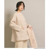 ダブルフェイスニットクルーコーディガン(36-251239001-16) | coca | 詳細画像4