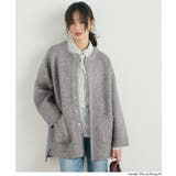 ダブルフェイスニットクルーコーディガン(36-251239001-16) | coca | 詳細画像9