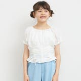 サッカーギャザーブラウス キッズ | coca | 詳細画像1 